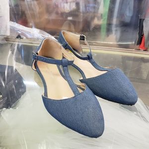 Cure denim flats size 7